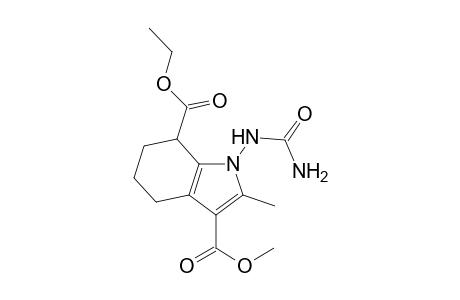 2-Methyl-1-ureido-4,5,6,7-tetrahydro-1H-indole-3,7-dicarboxylic acid 7-ethyl ester 3-methyl ester