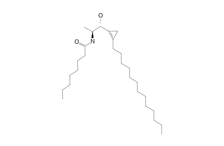 N-[(1S,2R)-2-hydroxy-1-methyl-2-(2-tridecyl-1-cyclopropenyl)ethyl]caprylamide