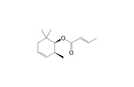 (1S*,2S*)-2,6,6-trimethylcyclohex-3-en-1-yl (E)-but-2-enoate