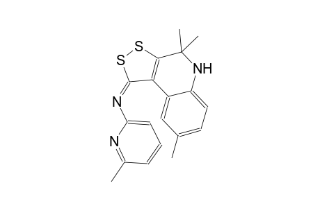 N-(6-methyl-2-pyridinyl)-N-[(1E)-4,4,8-trimethyl-4,5-dihydro-1H-[1,2]dithiolo[3,4-c]quinolin-1-ylidene]amine