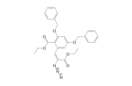 Ethyl 2-azido-3-(3,5-dibenzyloxy-2-ethoxycarbonylphenyl)-propenoate