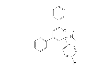 2-Dimethylamino-3-methyl-2-(4-fluorophenyl)-4,6-diphenyl-2H-pyrane