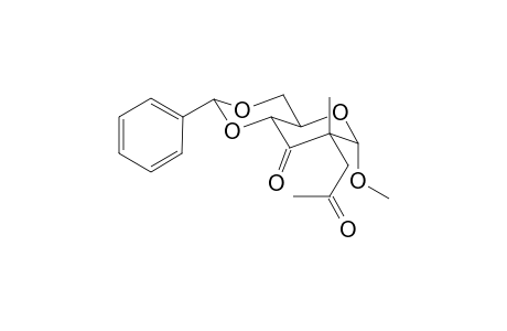 Methyl 4,6-O-Benzylidene-2-deoxy-2-C-methyl-2-C-2-propanone.alpha.-D-erythrohexopyranoside-3-ulose