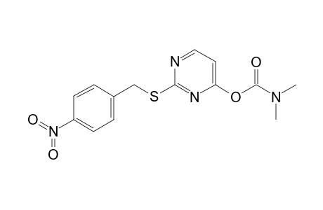 2-[(4-Nitrobenzyl)sulfanyl]-4-pyrimidinyl dimethylcarbamate
