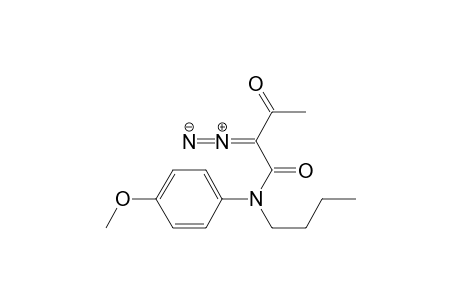 N-Butyl-N-(p-methoxyphenyl)-2-diazo-3-oxobutanamide