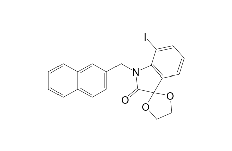 7'-Iodo-1'-(naphthalen-2-ylmethyl)spiro[[1,3]-dioxolane-2,3'-indolin]-2'-one