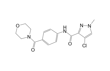 4-chloro-1-methyl-N-[4-(4-morpholinylcarbonyl)phenyl]-1H-pyrazole-3-carboxamide