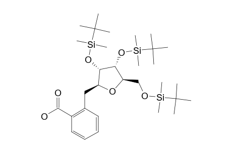 2,3,5-TRI-O-(TERT.-BUTYLDIMETHYLSILYL)-1-BETA-(2-CARBOXYBENZYL)-1-DEOXY-D-RIBOFURANOSIDE