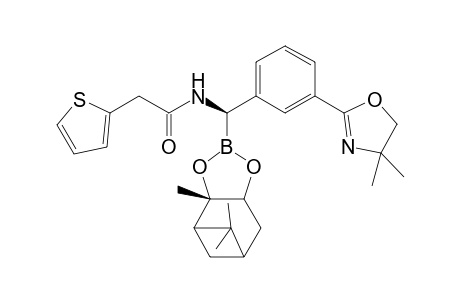 N-[(R)-[3-(4,4-Dimethyl-4,5-dihydro-oxazol-2-yl)-phenyl]-((S)-2,9,9-trimethyl-3,5-dioxa-4-bora-tricyclo[6.1.1.0*2,6*]dec-4-yl)-methyl]-2-thiophen-2-yl-acetamide