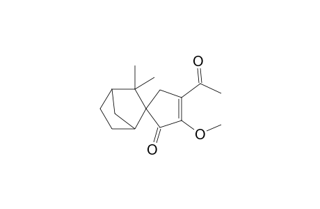 Spiro[2,2-Dimethylbicyclo[2.2.1]heptane-3,4'-1'-Acetyl-2'-methoxycyclopenten-3'-one]