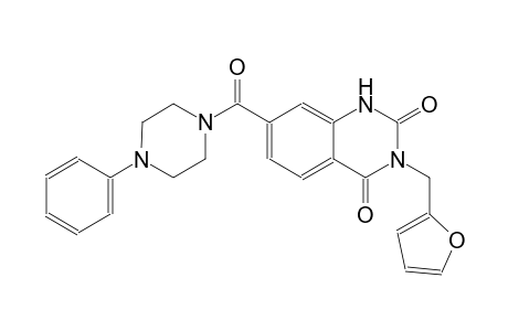 3-(2-furylmethyl)-7-[(4-phenyl-1-piperazinyl)carbonyl]-2,4(1H,3H)-quinazolinedione