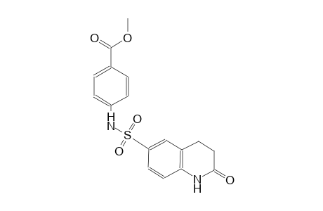 methyl 4-{[(2-oxo-1,2,3,4-tetrahydro-6-quinolinyl)sulfonyl]amino}benzoate