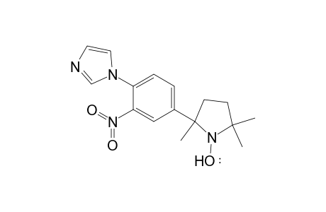 1-Pyrrolidinyloxy, 2-[4-(1H-imidazol-1-yl)-3-nitrophenyl]-2,5,5-trimethyl-