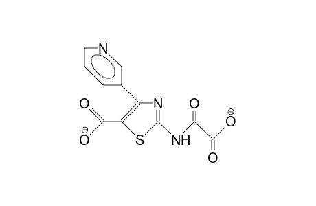 N-(5-Carboxy-4-[3-pyridyl]-2-thiazolyl)-oxamic acid, dianion