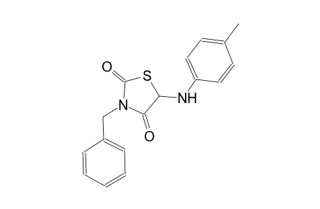 2,4-thiazolidinedione, 5-[(4-methylphenyl)amino]-3-(phenylmethyl)-