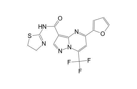 N-(4,5-dihydro-1,3-thiazol-2-yl)-5-(2-furyl)-7-(trifluoromethyl)pyrazolo[1,5-a]pyrimidine-3-carboxamide