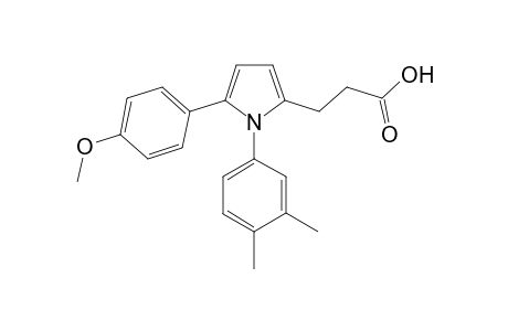 3-[1-(3,4-dimethylphenyl)-5-(4-methoxyphenyl)-1H-pyrrol-2-yl]propanoic acid