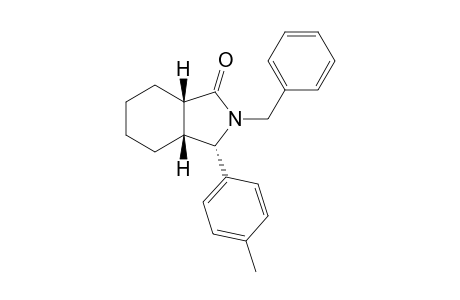 2-Benzyl-2,3,3a,4,5,6,7,7a-Octahydro-1-oxo-3-(p-tolyl)-1H-isoindole