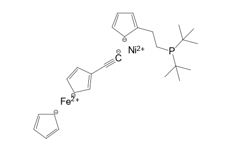 {[2-(Di-tert-butylphosphanyl)ethyl]cyclopentadienyl}(2-ferrocenylethynyl)nickel(II)