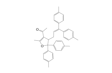 3-Acetyl-4-[3,3-bis(4-methylphenyl)-2-propenyl]-5,5-bis(4-methylphenyl)-2-methyl-4,5-dihydrofuran