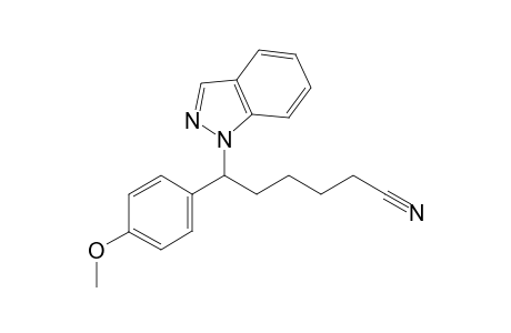 6-indazol-1-yl-6-(4-methoxyphenyl)hexanenitrile