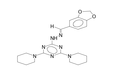 2,4-dipiperidino-6-(3,4-methylenedioxybenzylidenehydrazino)-1,3,5-triazine