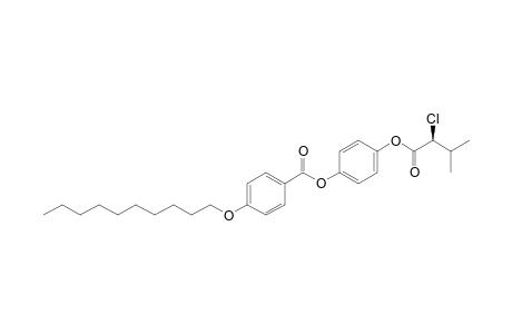 4-[(S)-(+)-2-Chloro-3-methylbutyryloxy]phenyl 4-(decyloxy)benzoate