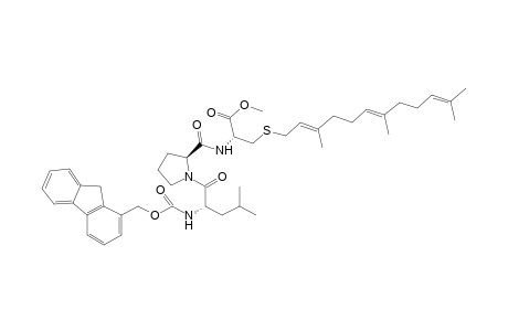 Fluorenylmethoxycarbonylleucyl-prolyl-S-farnesyl-cysteine methyl ester
