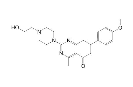 5(6H)-quinazolinone, 7,8-dihydro-2-[4-(2-hydroxyethyl)-1-piperazinyl]-7-(4-methoxyphenyl)-4-methyl-