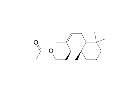 (+-)-13,14,15,16-Tetranor-5.beta.-labd-7-en-12-yl and 8(20)-en-12-yl Acetate