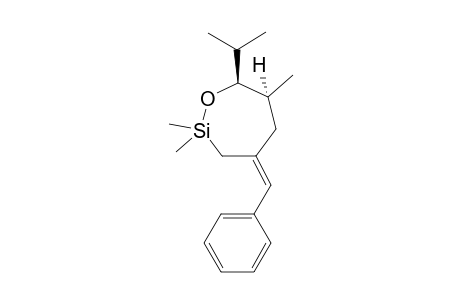(Z)-SYN-2,2,6-TRIMETHYL-4-BENZYLIDEN-7-ISOPROPYL-1-OXA-2-SILACYCLOHEPTANE