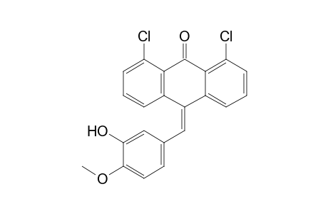 1,8-Dichloro-10-(3-hydroxy-4-methoxybenzylidene)-10H-anthracen-9-one