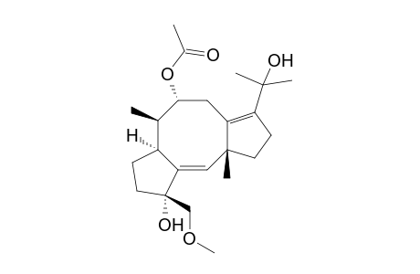 8.alpha.-Acetoxy-16-methoxyfusicocca-1,10(14)diene-3.alpha.,15-diol