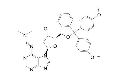 7-[2-DEOXY-5-O-(4,4'-DIMETHOXYTRIPHENYLMETHYL)-BETA-D-ERYTHRO-PENTOFURANOSYL]-N6-[(DIMETHYLAMINO)-METHYLIDENE]-ADENINE