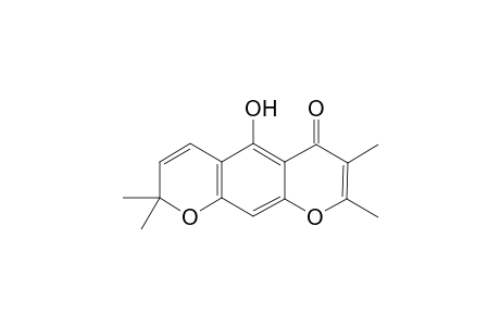 5-Hydroxy-2,3,8,8-tetramethyl-4H,8H-benzo[1,2-b : 4,5-b']dipyran-4-one