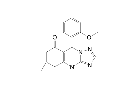 9-(2'-METHOXYPHENYL)-6,6-DIMETHYL-5,6,7,9-TETRAHYDRO-4H-[1,2,4]-TRIAZOLO-[5,2-B]-QUINAZOLIN-8-ONE