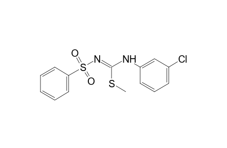 N-[(m-chloroanilino)(methylthio)methylene]benzenesulfonamide