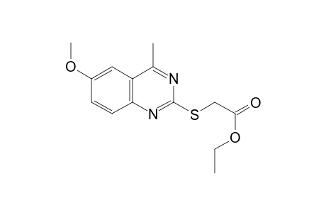 (6-Methoxy-4-methylquinazolin-2-ylsulfanyl)acetic acid, ethyl ester