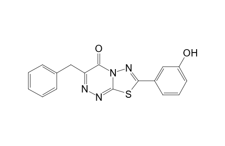 3-Benzyl-7-(3-hydroxyphenyl)-4H-[1,3,4]thiadiazolo[2,3-c][1,2,4]triazin-4-one