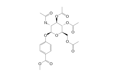 PARA-CARBOMETHOXYPHENYL-2-ACETAMIDO-3,4,6-TRI-O-ACETYL-2-DEOXY-BETA-D-GLUCOPYRANOSIDE