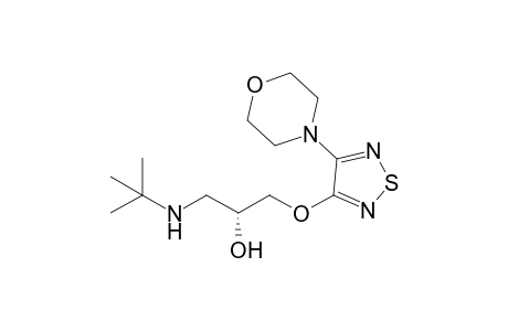 (2R)-1-(tert-Butylamino)-3-[(4-morpholin-4-yl-1,2,5-thiadiazol-3-yl)oxy]propan-2-ol