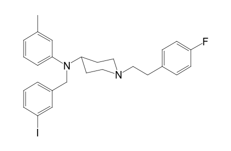 1-[2-(4-Fluorophenyl)ethyl]-N-3-iodobenzyl-N-3-methylphenylpiperidin-4-amine