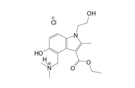 1H-indole-4-methanaminium, 3-(ethoxycarbonyl)-5-hydroxy-1-(2-hydroxyethyl)-N,N,2-trimethyl-, chloride