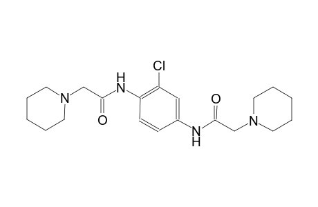 N-{2-chloro-4-[(1-piperidinylacetyl)amino]phenyl}-2-(1-piperidinyl)acetamide