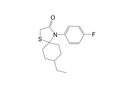 8-Ethyl-4-(4-fluoro-phenyl)-1-thia-4-aza-spiro[4.5]decan-3-one