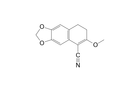 7,8-dihydro-6-methoxynaphtho[2,3-d]-1,3-dioxole-5-carbonitrile