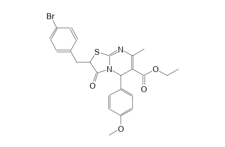 ethyl 2-(4-bromobenzyl)-5-(4-methoxyphenyl)-7-methyl-3-oxo-2,3-dihydro-5H-[1,3]thiazolo[3,2-a]pyrimidine-6-carboxylate