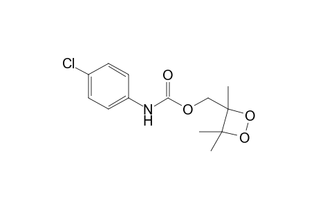 (3,4,4-Trimethyl-1,2-dioxetan-3-yl)methyl 4-chlorophenylcarbamate