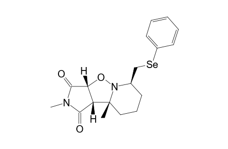 (3aS,3bR,7R,8aR) endo-2,3b-Dimethyl-7-phenylselenylmethyl-hexahydro-8-oxa-2,7a-diazacyclopenta[a]indene-1,3-dione
