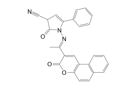 2-Oxo-1-(1-(3-oxo-3H-benzo[f]chromen-2-yl)ethylideneamino)-5-phenyl-2,3-dihydro-1H-pyrrole-3-carbonitrile